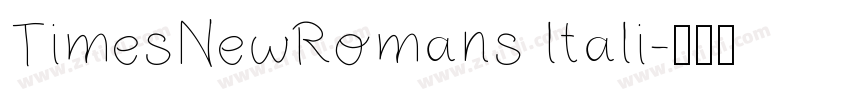 TimesNewRomans ltali字体转换